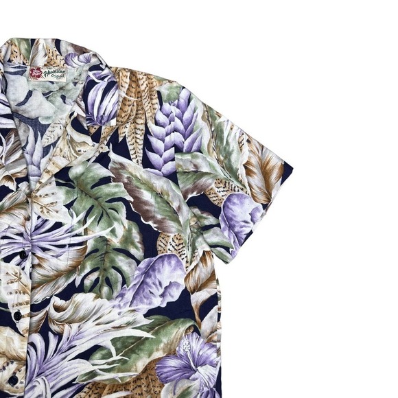 Hilo Hattie The Hawaiian Original Vintage Womens Floral Button Front Shirt SZ L - Picture 2 of 7